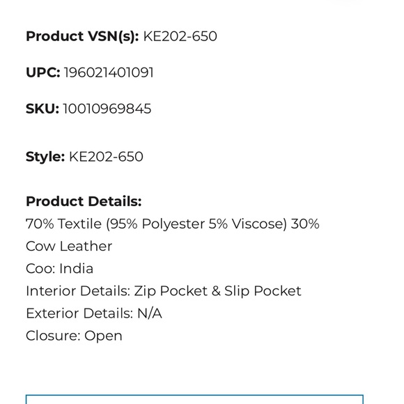 KATE SPADE MANHATTAN STRIPED METALLIC SMALL TOTE HANDBAG - Picture 5 of 5